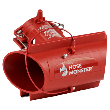 Fire departments can use the Little Hose Monster fire pump tester to test the water flow by Hose Monster.