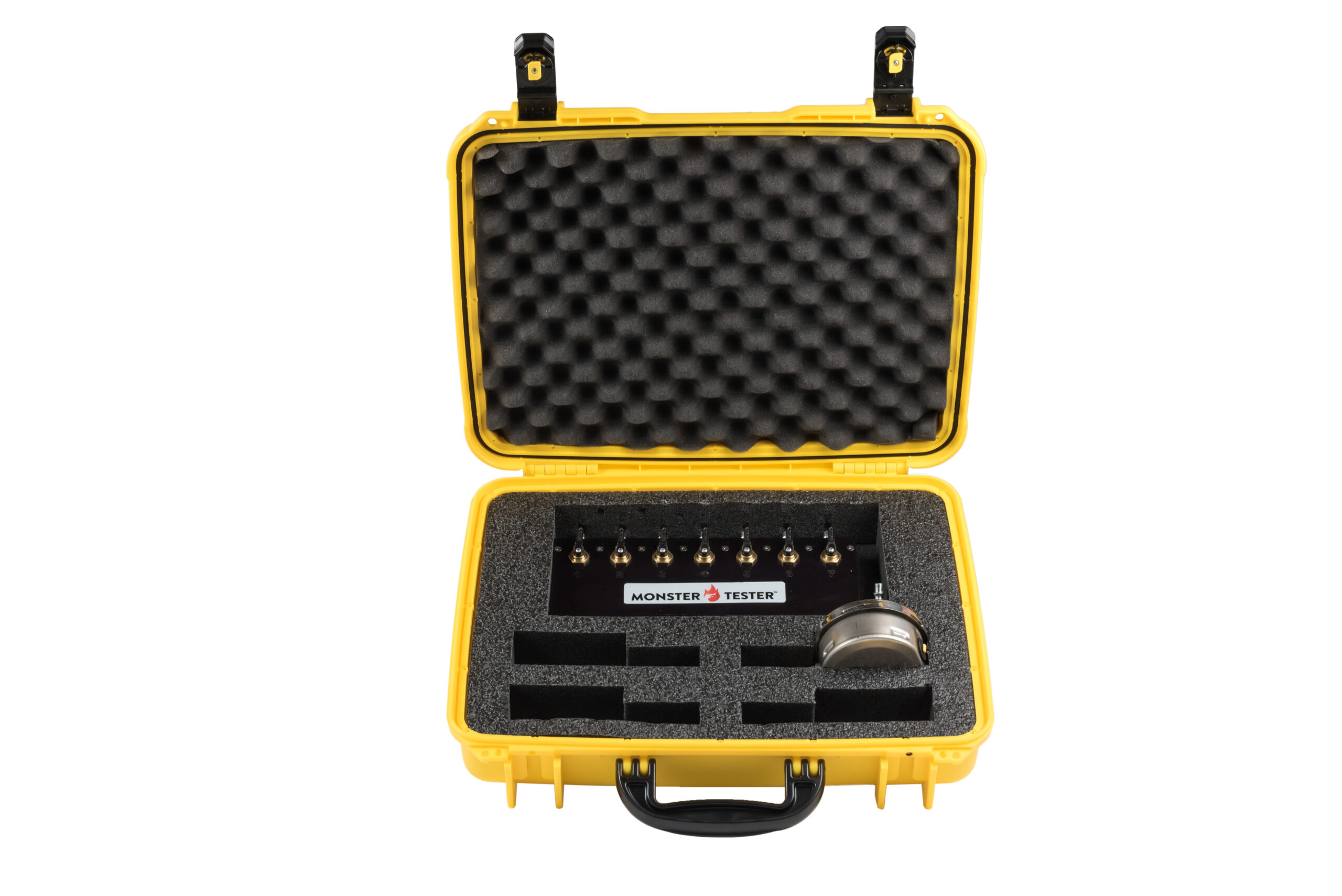 Hose Monster provides products such as this Monster Tester and Tube Set with a gauge for pressure testing.