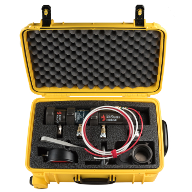 Get the Hose Monster In-Line Pitotless Nozzle with a 1.5 inch Connection along with a carrying case.