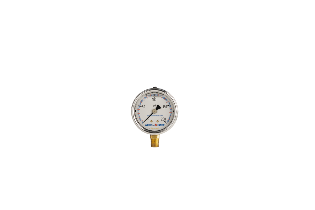 Two and a Half Inch Analog Pump Room Gauges Hose Monster