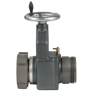 View specs for the Hose Monster 4.5 inch wide slow close gate valve used for hydrant testing purposes.