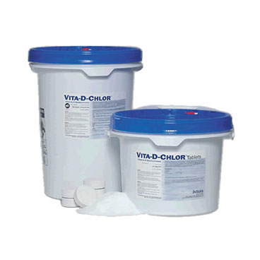 Hose Monster sells this bucket of Vita-De-Chlor dechlorination tablets to help with water testing purposes.